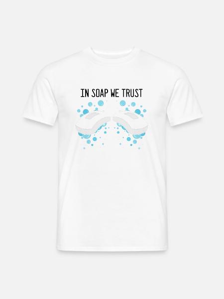 Hausgemachte Seifen Design für Ölseifenherstellung - Männer T-Shirt - Weiß