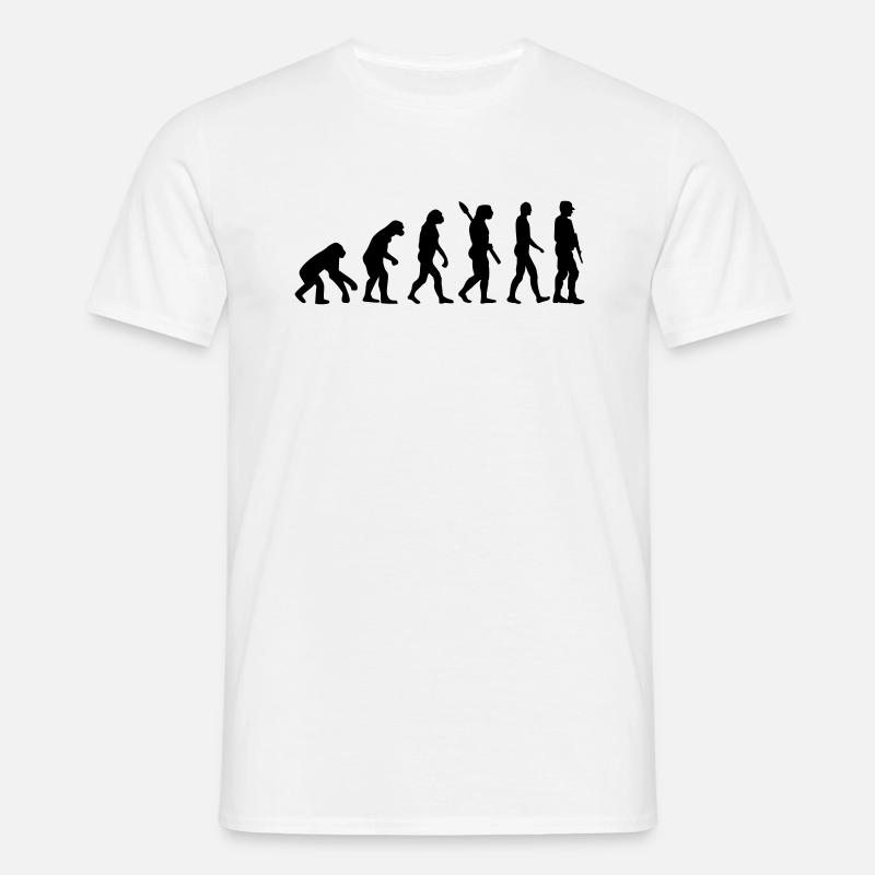 Evolution Soldier - Men's T-Shirt - white