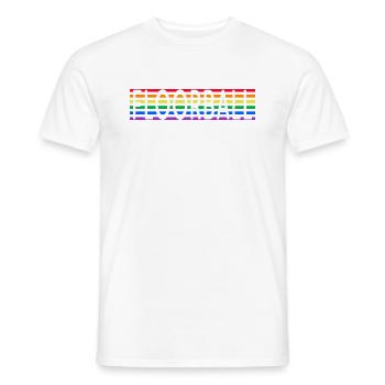 floorball floorball-lgbt unihockey - Men's T-Shirt - white - Front - AI Model Male 178 dark (178cm)