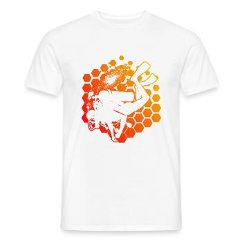 Plongeur Plongée sous-marine Scuba Diver Hommes - T-shirt homme - blanc - Devant - AI Model Male 178 dark (178cm)