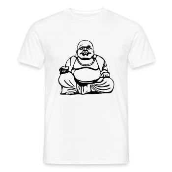 Buddha - Männer T-Shirt - Weiß - Vorne - AI Model Male 178 dark (178cm)