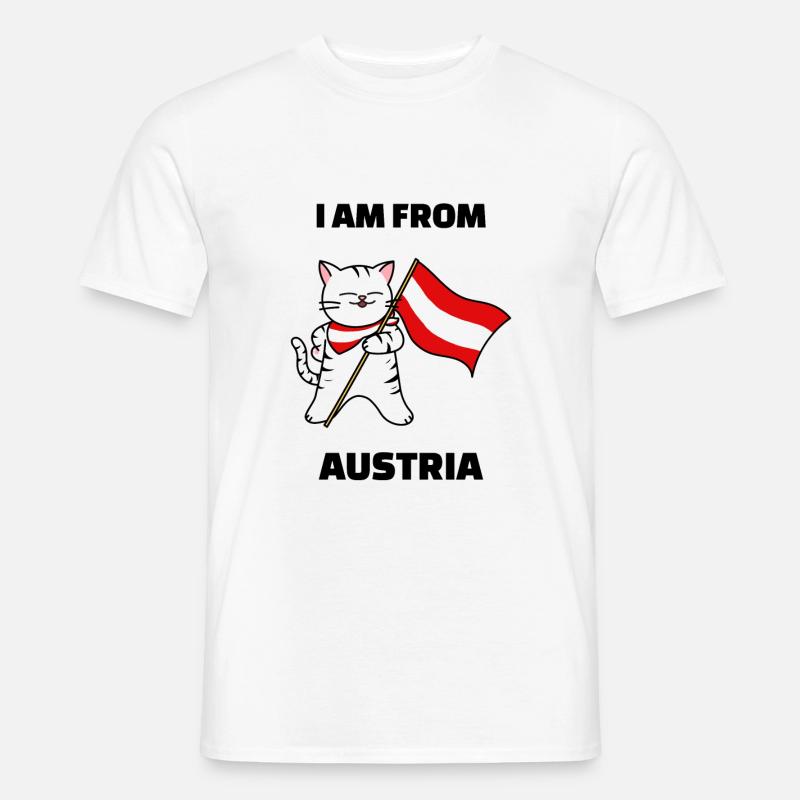 I am from Austria - Männer T-Shirt - Weiß