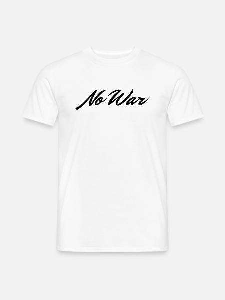 No war Ukraina Geschenkidee - Männer T-Shirt - Weiß