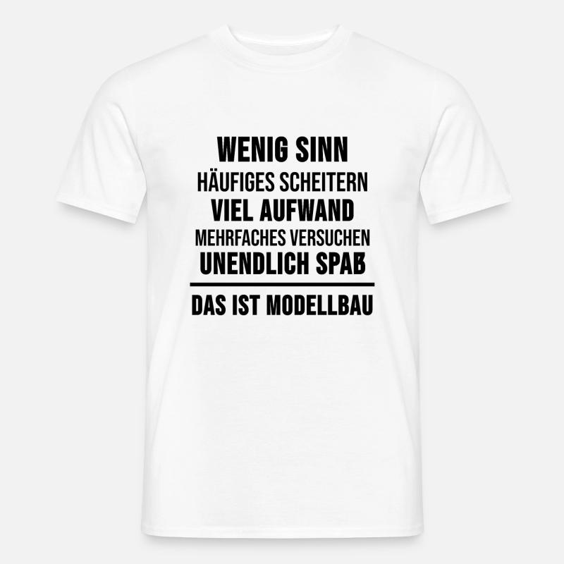 Modellbau Modellbauer Lustiges Geschenk - Männer T-Shirt - Weiß