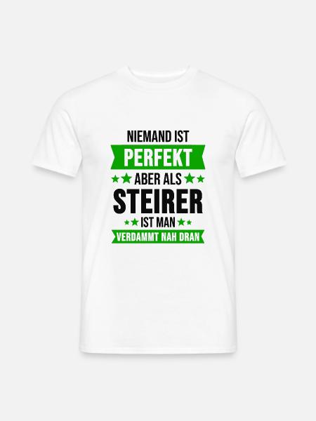 Steiermark Steirer Österreich Geschenk - Männer T-Shirt - Weiß