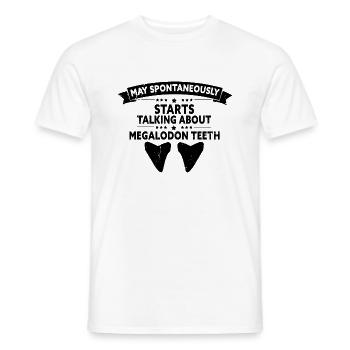 Un paléontologue conçoit un étudiant chasseur de fossiles - T-shirt homme - blanc - Devant - AI Model Male 178 dark (178cm)