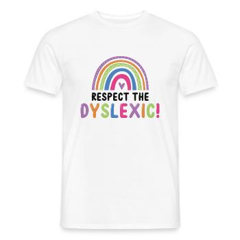 Legasthenie-Intervention für Legasthenie-Therapie - Männer T-Shirt - Weiß - Vorne - AI Model Male 178 dark (178cm)