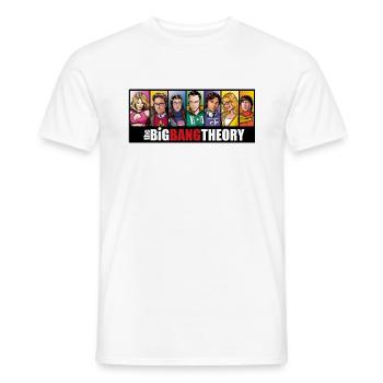 The Big Bang Theory Comic - Men's T-Shirt - white - Front - AI Model Male 178 dark (178cm)