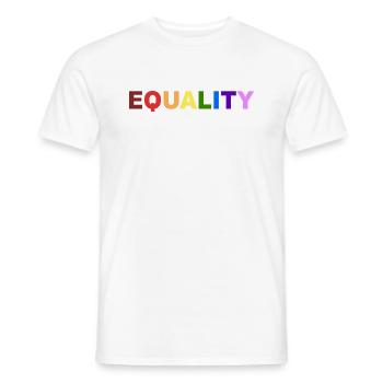 Equality Gleichberechtigung LGBTQI Gay Pride - Männer T-Shirt - Weiß - Vorne - AI Model Male 178 dark (178cm)