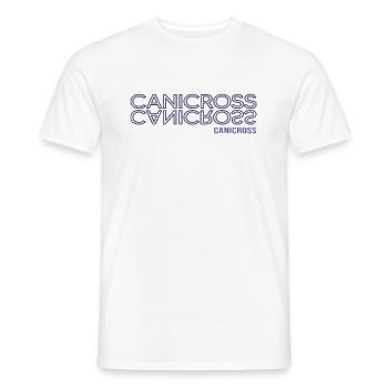 zughund canicross canicrosser zughundesport - Men's T-Shirt - white - Front - AI Model Male 178 dark (178cm)