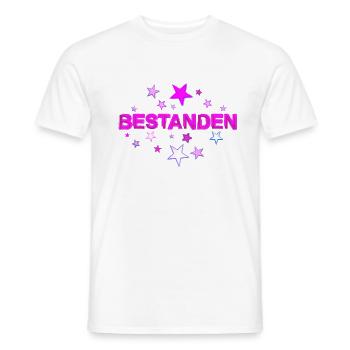 Bestanden Abschluss Prüfung Abi bestanden rosa - Männer T-Shirt - Weiß - Vorne - AI Model Male 178 dark (178cm)