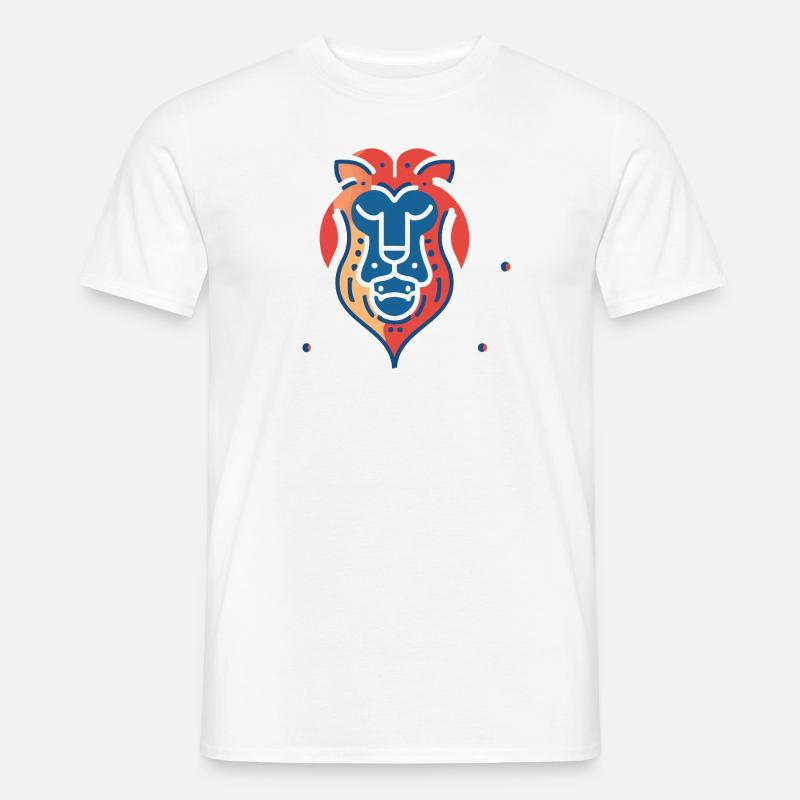 Weiser Löwe - Männer T-Shirt - undefined