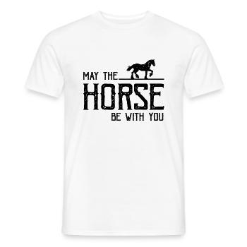 Conception Clydesdale pour clydesdale Riders - T-shirt homme - blanc - Devant - AI Model Male 178 dark (178cm)