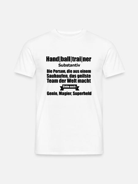 Bester Handballtrainer der Welt - Männer T-Shirt - Weiß