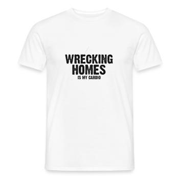 Démolition et rénovation de maisons - T-shirt homme - blanc - Devant - AI Model Male 178 dark (178cm)