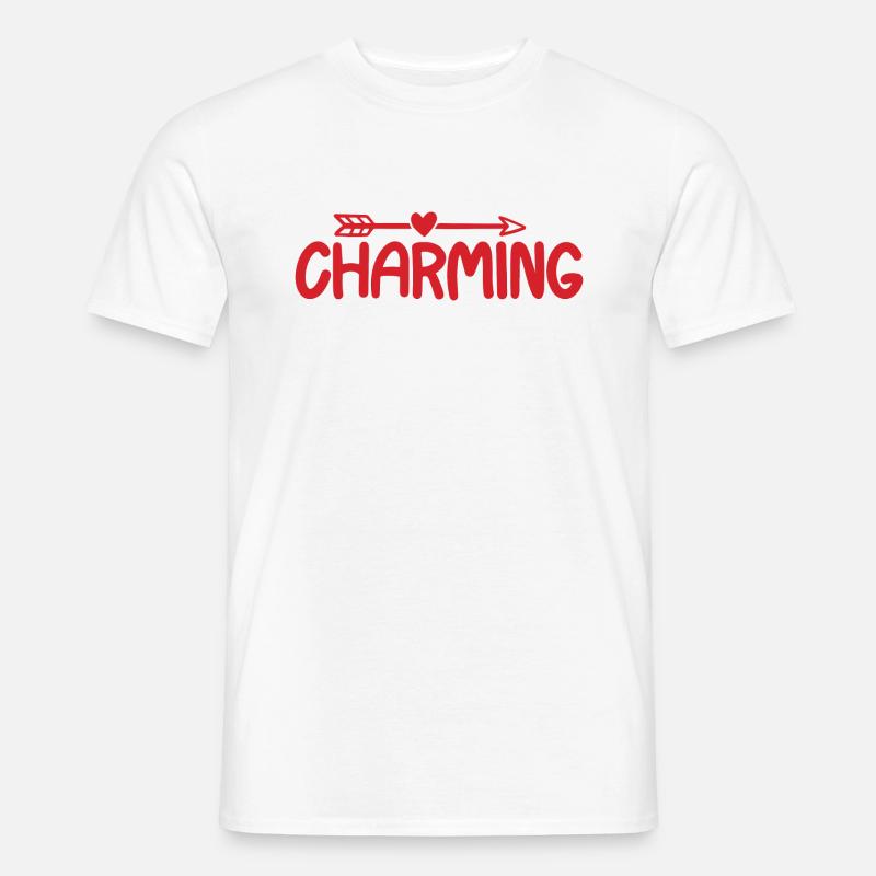 Charming - Männer T-Shirt - Weiß