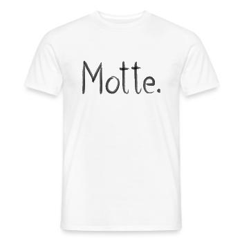 MOTH - Men's T-Shirt - white - Front - AI Model Male 178 dark (178cm)