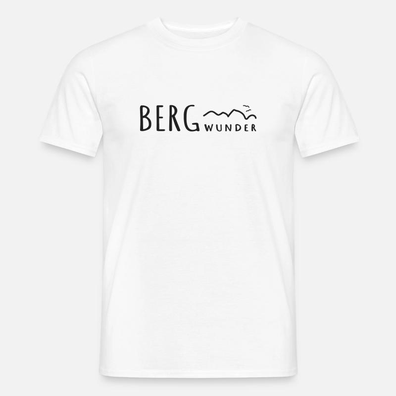 Berg Wunder - Männer T-Shirt - Weiß