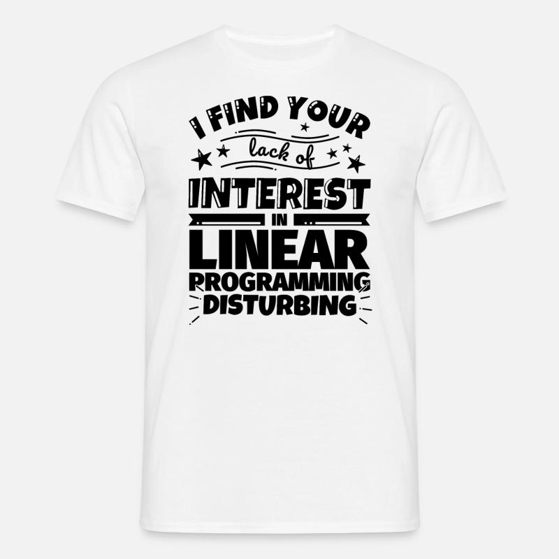 Lineare Programmierung lustiges Geschenk - Männer T-Shirt - Weiß