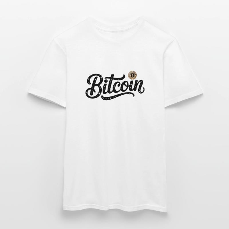 Bitcoin Logo - Crypto Coding Sticker Men's T-Shirt