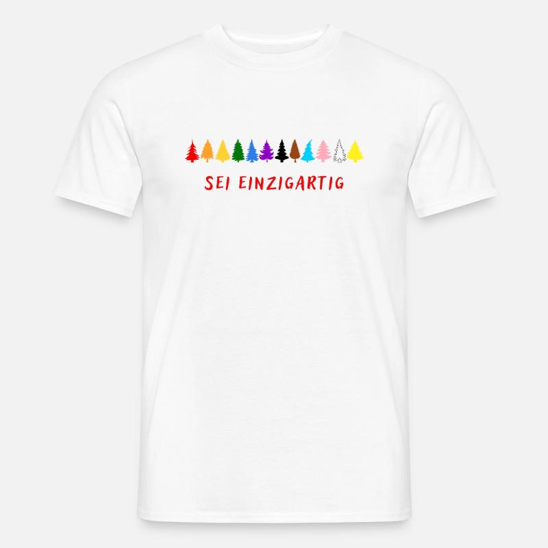 Sei einzigartig! LGBTQ - Männer T-Shirt - Weiß