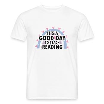 Legasthenie-Intervention für Legasthenie-Therapie - Männer T-Shirt - Weiß - Vorne - AI Model Male 178 dark (178cm)