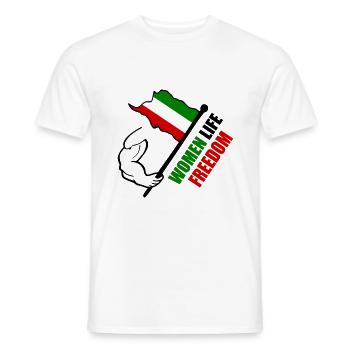Women life freedom - T-shirt homme - blanc - Devant - AI Model Male 178 dark (178cm)