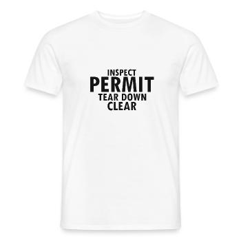 Conception de démolition de maisons et rénovation de maisons - T-shirt homme - blanc - Devant - AI Model Male 178 dark (178cm)