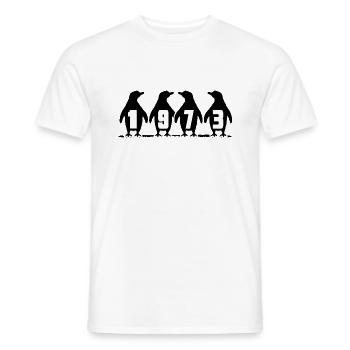 1973 Birthday Ice Baths Anniversary Winter Swimmers - Men's T-Shirt - white - Front - AI Model Male 178 dark (178cm)