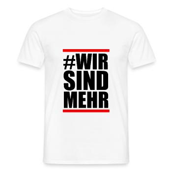 Nous sommes plus contre les nazis - T-shirt homme - blanc - Devant - AI Model Male 178 dark (178cm)