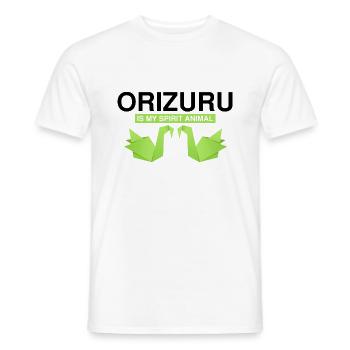 Japanese Origami Design and Kirigami Origami - Men's T-Shirt - white - Front - AI Model Male 178 dark (178cm)