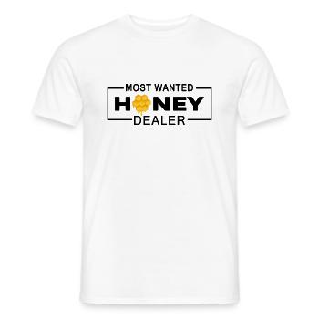 Hobbyimker Imker liebt Honig "Honey-dealer" - Männer T-Shirt - Weiß - Vorne - AI Model Male 178 dark (178cm)