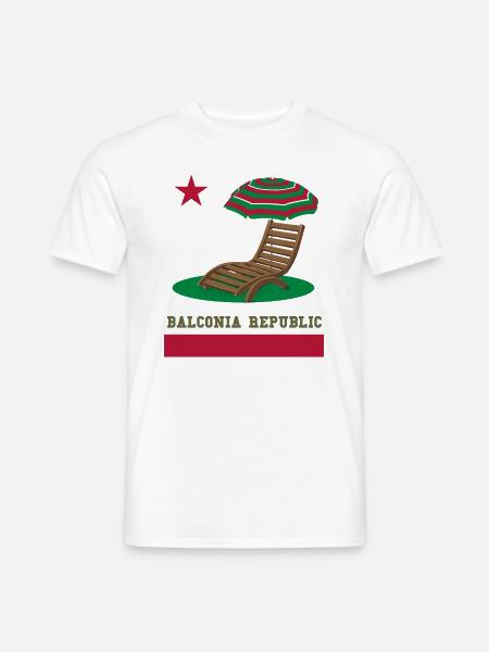 Balconies 2020 vacation balconia republic California - Men's T-Shirt - white