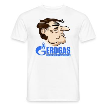 Gerdgas - Männer T-Shirt - Weiß - Vorne - AI Model Male 178 dark (178cm)
