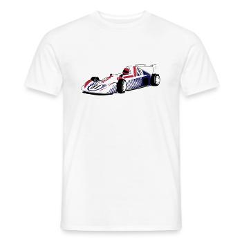 Rennauto - - Männer T-Shirt - Weiß - Vorne - AI Model Male 178 dark (178cm)