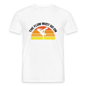 Capoeira Athletic pour la danse afro-brésilienne - T-shirt homme - blanc - Devant - AI Model Male 178 dark (178cm)