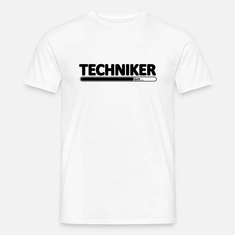 Techniker // Technikerin // Wird Techniker // lädt - Männer T-Shirt - Weiß