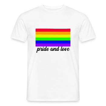 LGBT Gay Pride Homosexualität Lesbisch LBGTQ - Männer T-Shirt - Weiß - Vorne - AI Model Male 178 dark (178cm)