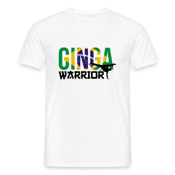 Arts martiaux brésiliens pour instruments de capoeira - T-shirt homme - blanc - Devant - AI Model Male 178 dark (178cm)