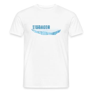 eisbaden winterschwimmer eisbad "eiswasser" - Männer T-Shirt - Weiß - Vorne - AI Model Male 178 dark (178cm)