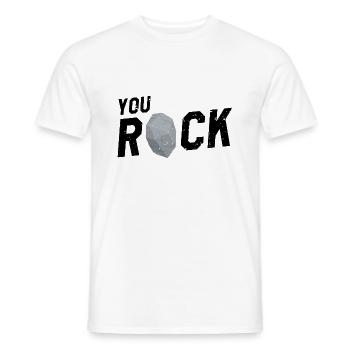 Collectionneur de pierres précieuses et recherche sur les pierres précieuses - T-shirt homme - blanc - Devant - AI Model Male 178 dark (178cm)