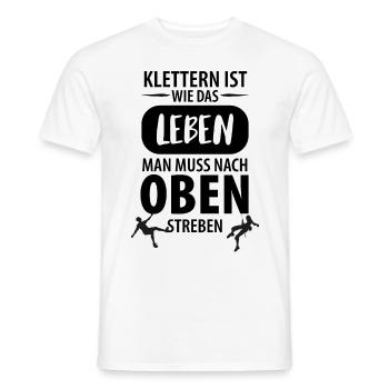 Vintage Bouldern Boulderer Klettern Kletterer - Männer T-Shirt - Weiß - Vorne - AI Model Male 178 dark (178cm)