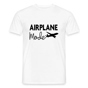 Airplane Mode - Men's T-Shirt - white - Front - AI Model Male 178 dark (178cm)