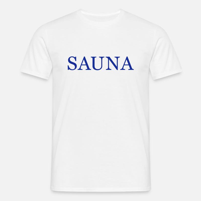 Sauna - Männer T-Shirt - Weiß