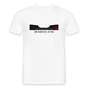 skate sk8 skateboarder skate-love halfpipe - Männer T-Shirt - Weiß - Vorne - AI Model Male 178 dark (178cm)