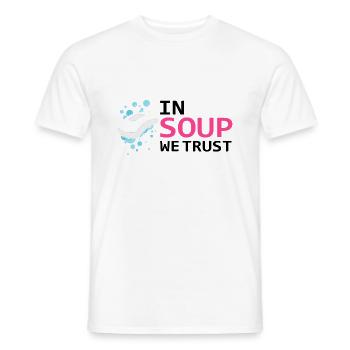 Conception de fabrication de savon pour les conceptions de fabricants de savon - T-shirt homme - blanc - Devant - AI Model Male 178 dark (178cm)