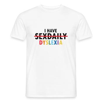 Dyslexia Teacher for Legathenia Therapists - Men's T-Shirt - white - Front - AI Model Male 178 dark (178cm)