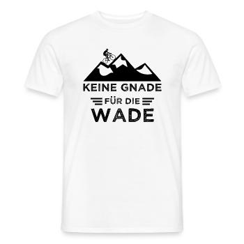 Fahrrad Berge Keine Gnade für die Wade - Männer T-Shirt - Weiß - Vorne - AI Model Male 178 dark (178cm)