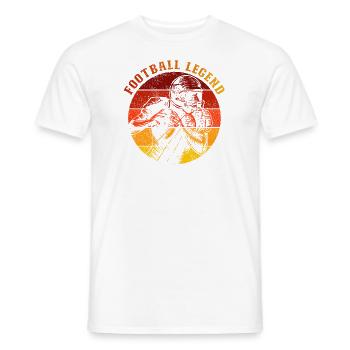 Légende du football américain - T-shirt homme - blanc - Devant - AI Model Male 178 dark (178cm)