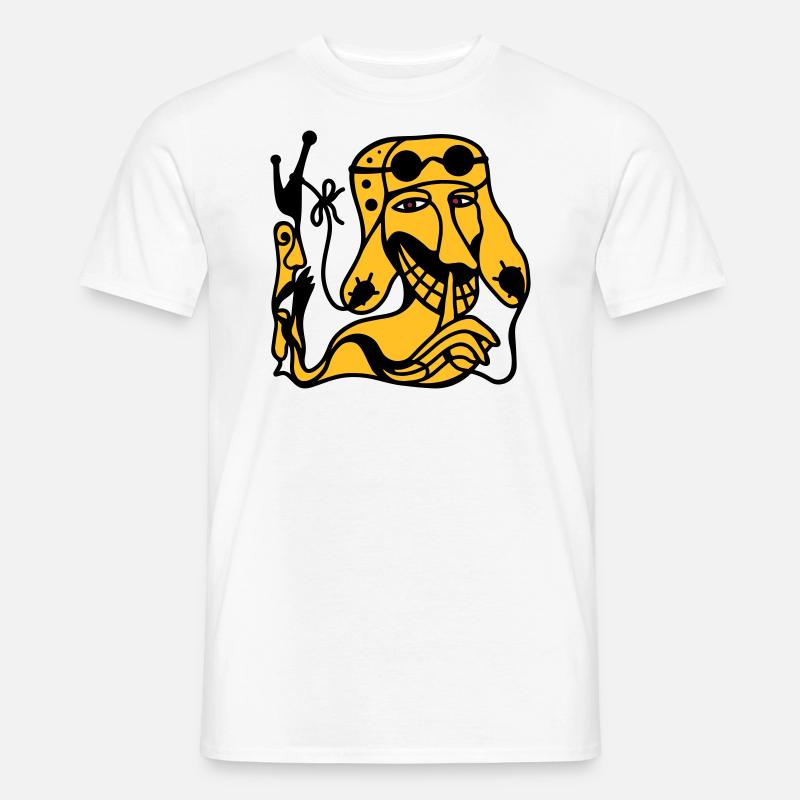 Tranquille! Des mots calmes et un respect restreint - T-shirt homme - blanc